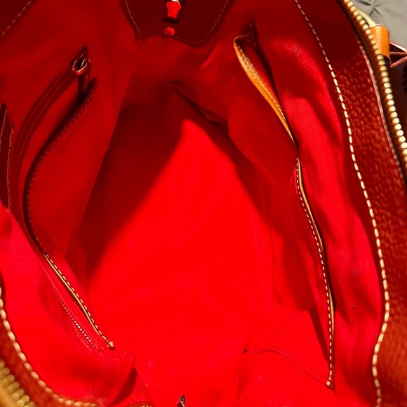 Dooney & Bourke Aubrey Satchel in Terracotta. - Picture 6 of 7